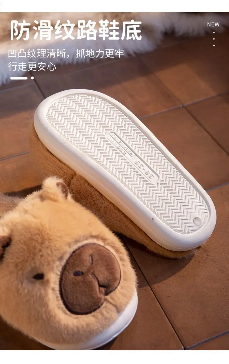 Cute Cartoon Stuffed Cotton Slippers Women's 2025 Winter — feature 4