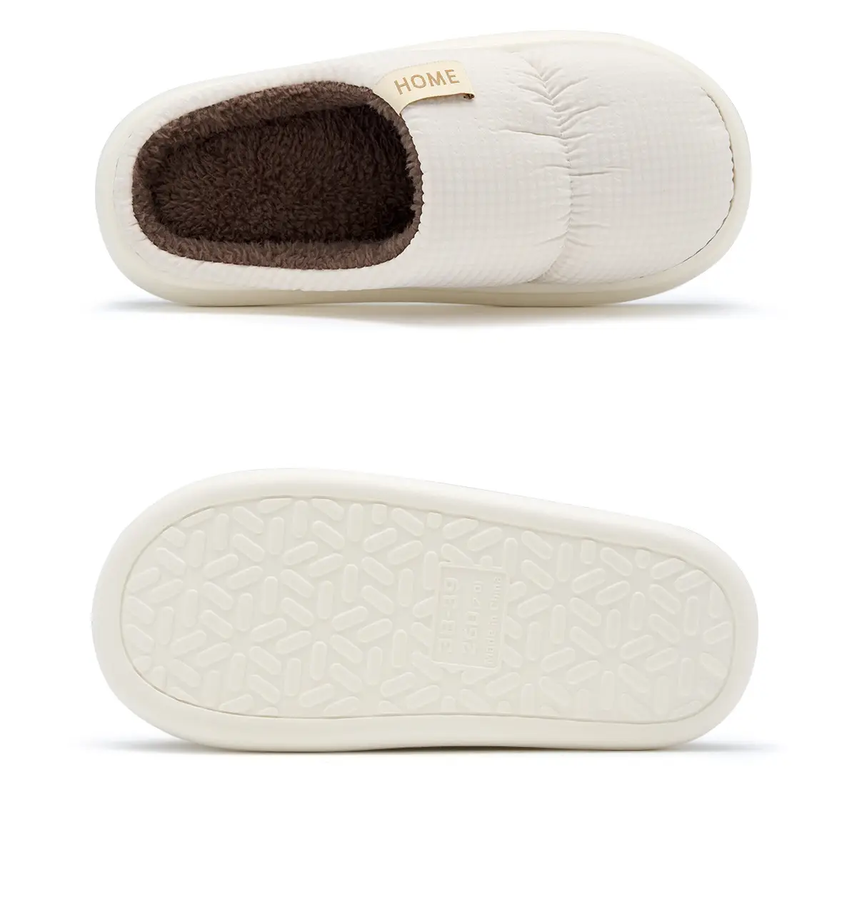 Waterproof Cotton Slippers for Men, Warm Thick-Soled Indoor Use — feature 22