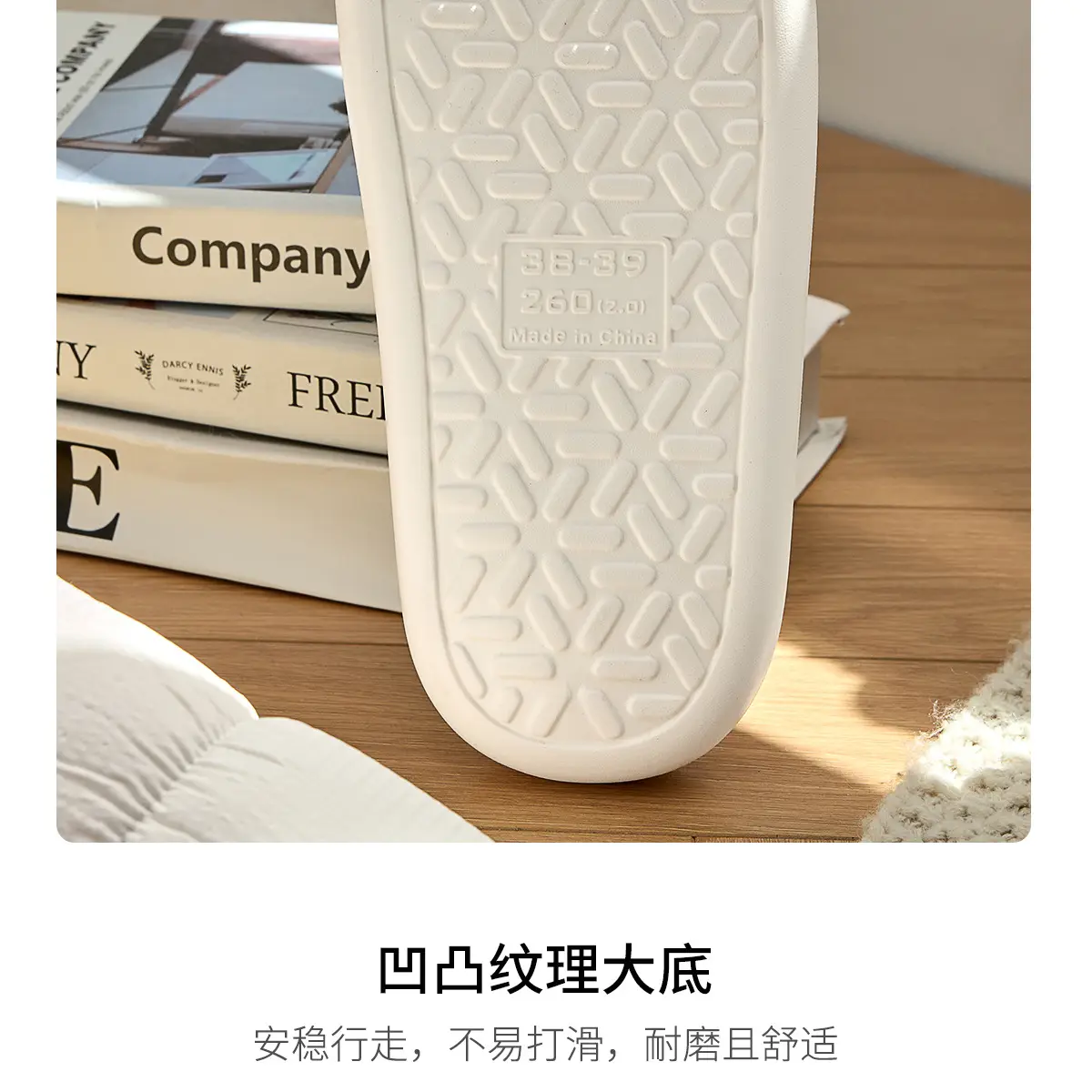 Men Cotton Slippers White Warm Non-Slip — feature 18