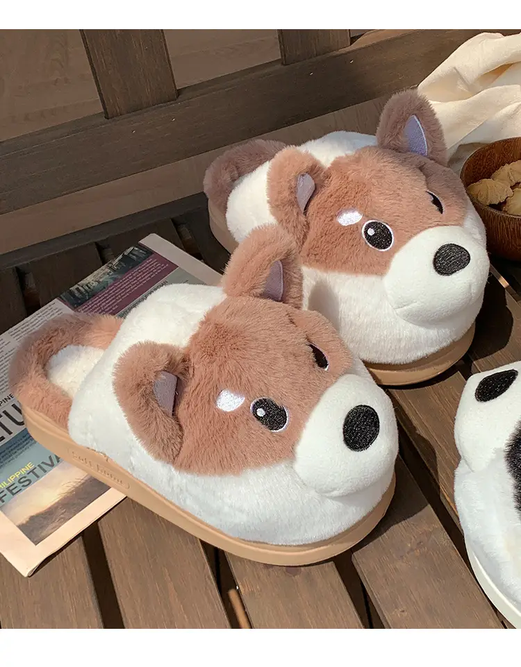 Cute Husky Cotton Slippers Winter 2025 — feature 13