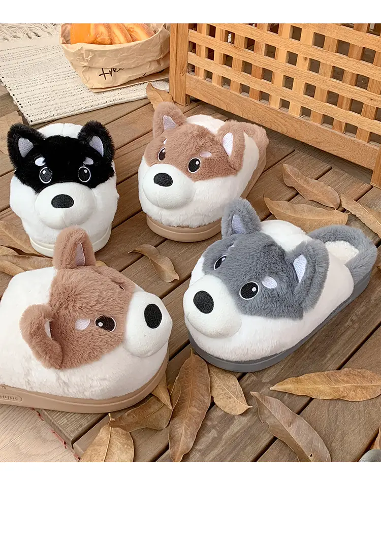 Cute Husky Cotton Slippers Winter 2025 — feature 16