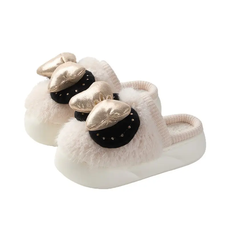Women's Velvet Warm Slippers Women's Home Winter Soft Anti-Slip - Image 8