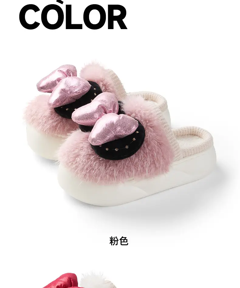Women's Velvet Warm Slippers Women's Home Winter Soft Anti-Slip — feature 10