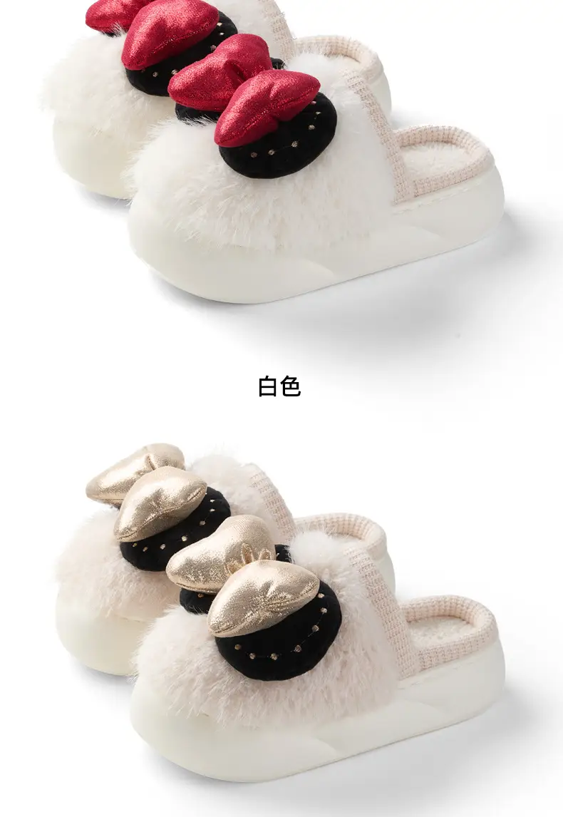 Women's Velvet Warm Slippers Women's Home Winter Soft Anti-Slip — feature 11