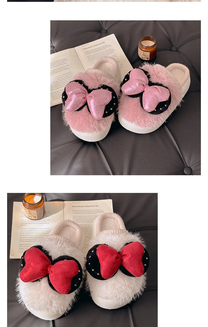 Women's Velvet Warm Slippers Women's Home Winter Soft Anti-Slip — feature 4