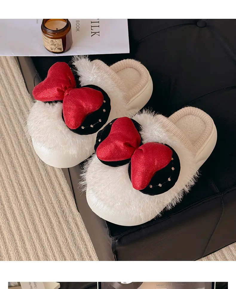 Women's Velvet Warm Slippers Women's Home Winter Soft Anti-Slip — feature 6