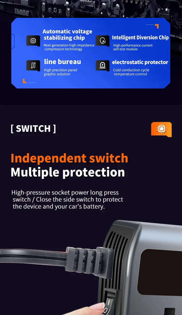 200W Smart Car Inverter Universal 12V24V 220V — feature 15