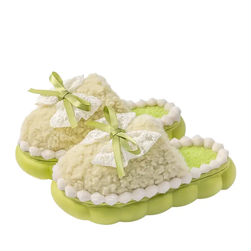 2025 New Indoor Home Thick-Soled Warm Bag Heel Furry Shoes Confinement Cotton Shoes Women's Cotton Slippers Women's Autumn and Winter - Image 19