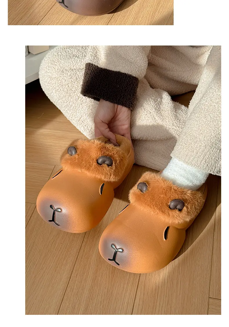 Nanbo Wan Ka Pibala Cotton Slippers for Women Winter Indoor Home Non-Slip Warm and Comfortable Plush Cotton Slippers for Women — feature 9