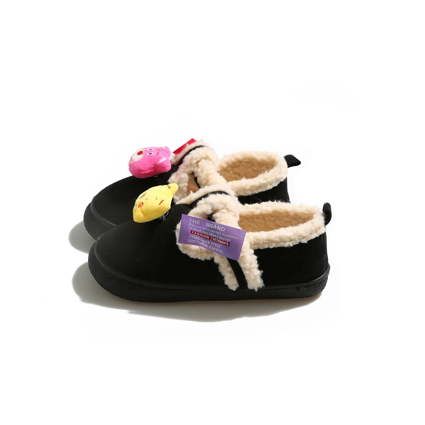 Women Velvet Cotton Slippers Can Be Worn Outside in Autumn and Winter - Image 6