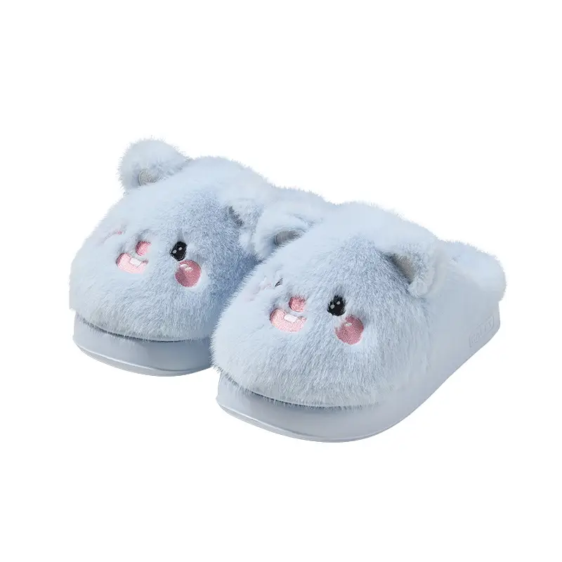 Nanbowan Pink Cartoon Cotton Slippers Women's Autumn Winter