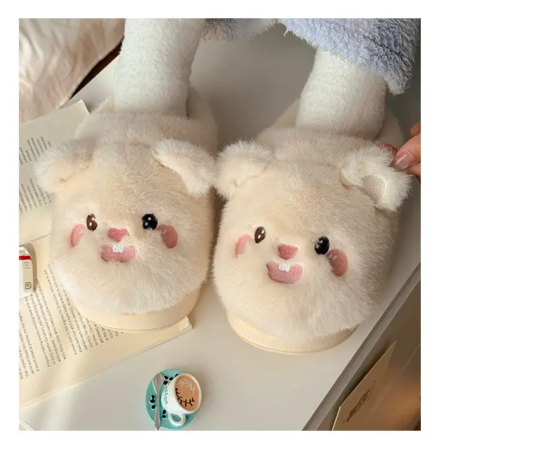 Nanbowan Pink Cartoon Cotton Slippers Women's Autumn Winter — feature 5