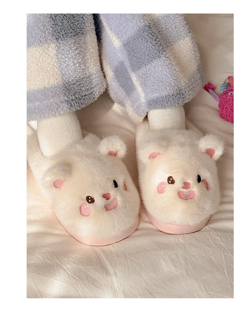 Nanbowan Pink Cartoon Cotton Slippers Women's Autumn Winter — feature 6