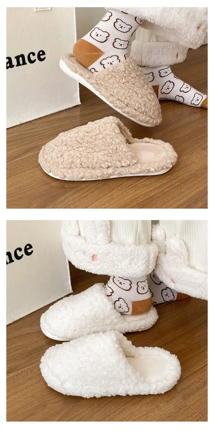 White Soft Slippers for Women Winter Casual Wear — feature 14