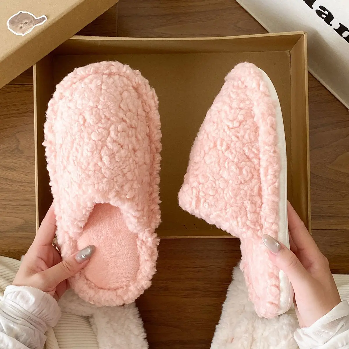 White Soft Slippers for Women Winter Casual Wear — feature 24