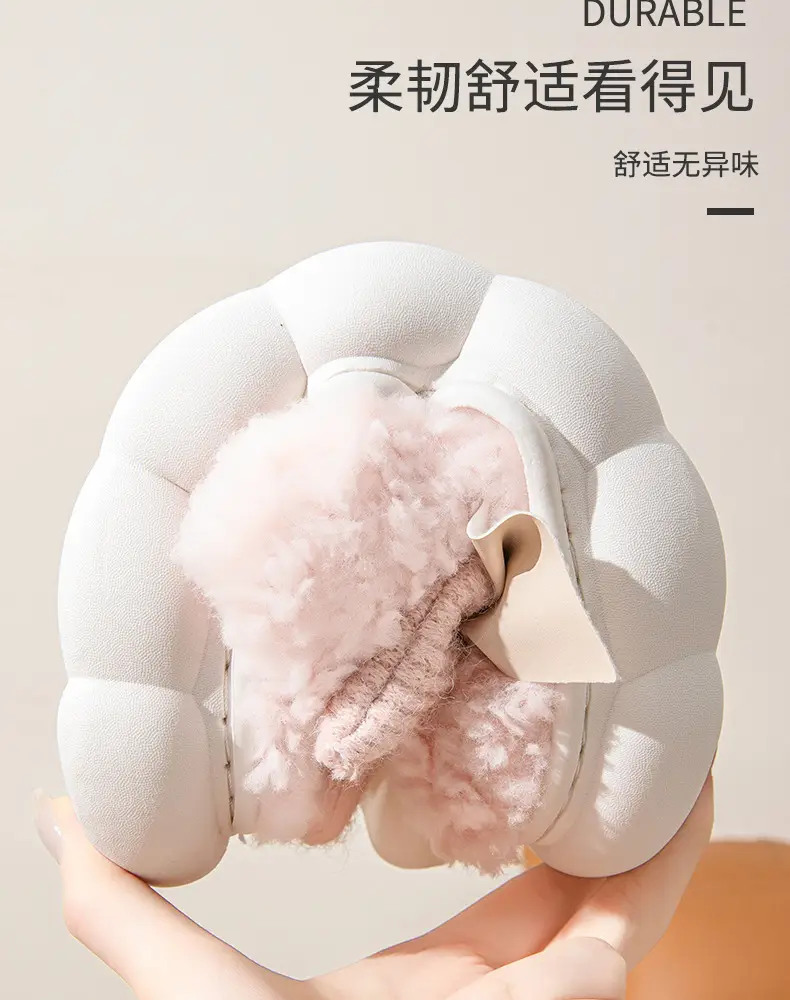 Women Bowknot Plush Warm Slippers Winter Indoor — feature 11