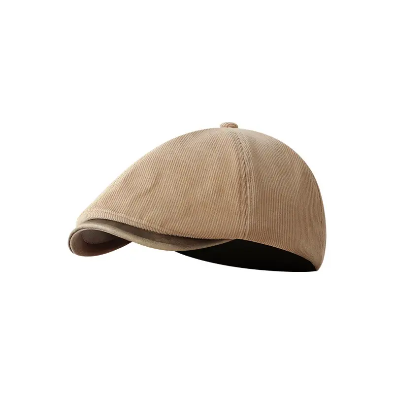 Four Seasons Retro Corduroy Cap Brown Unisex - Image 8