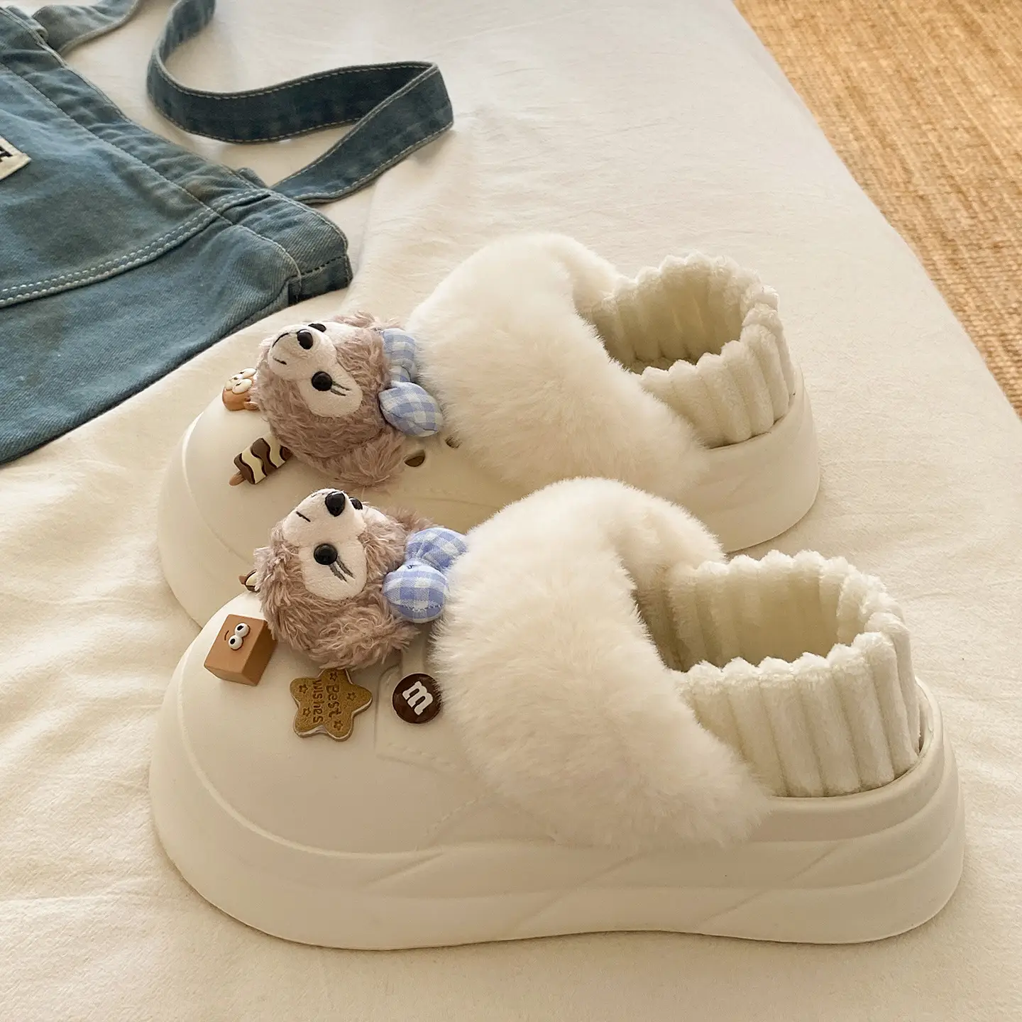 Winter Student Shoes Black Soft Warm Thick Soled - Image 40