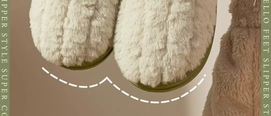 Men's 5 New Winter Indoor Home Thick-Soled Non-Slip Warm Plush Slippers with a Feeling of Stepping on Poop — feature 2