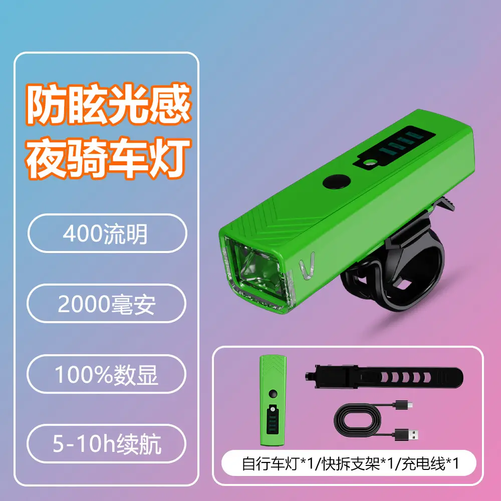 Night Riding Bicycle Light with Smart Sensor & 5-10h Battery