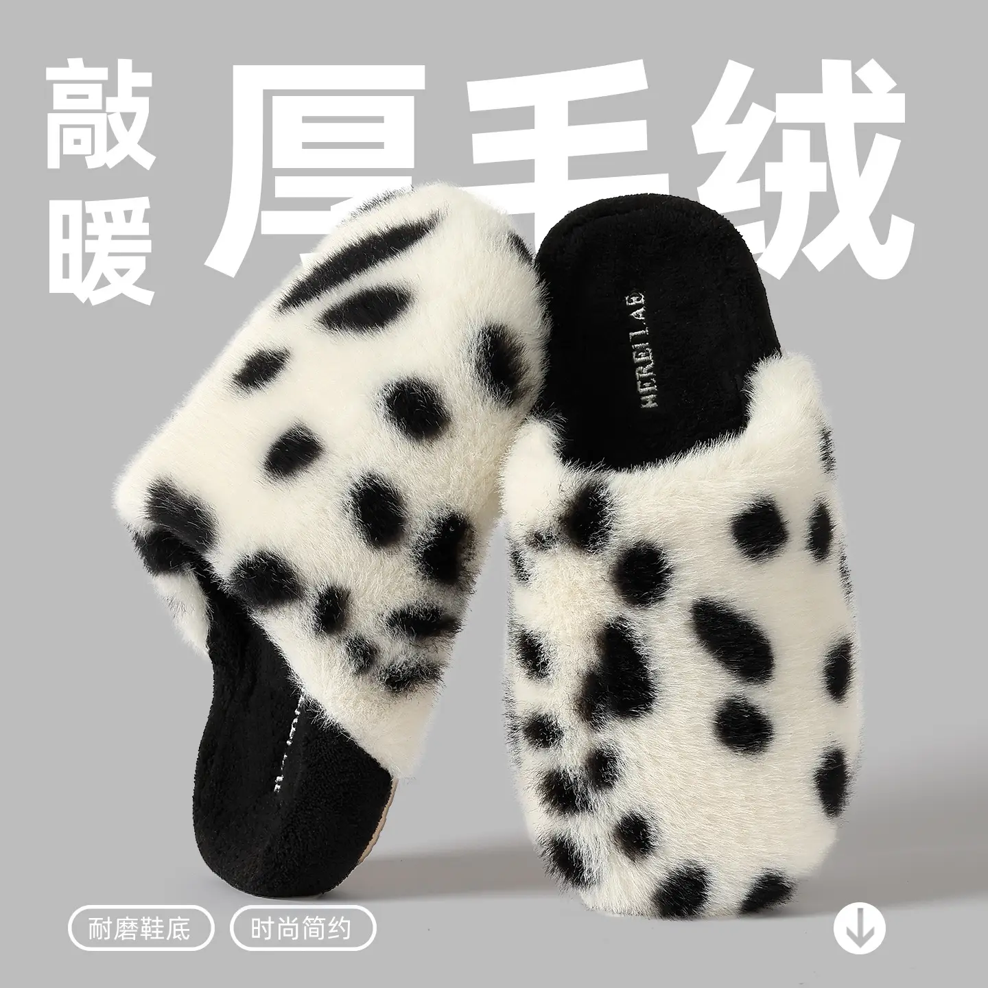 Women Cotton Leopard Slippers Warm Indoor - Image 7