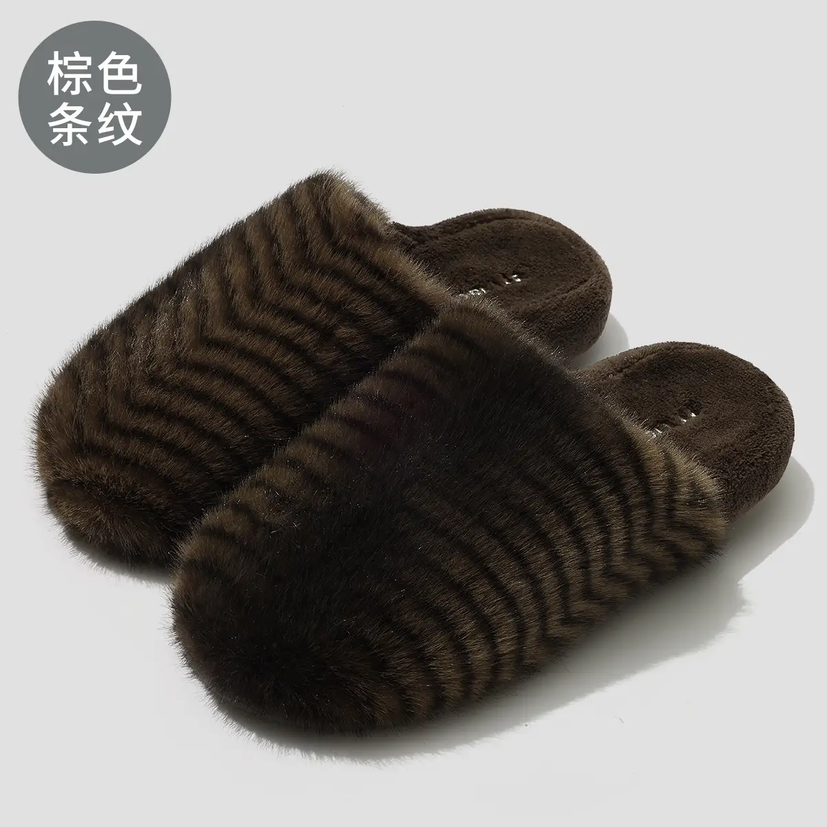 Women Cotton Leopard Slippers Warm Indoor - Image 3