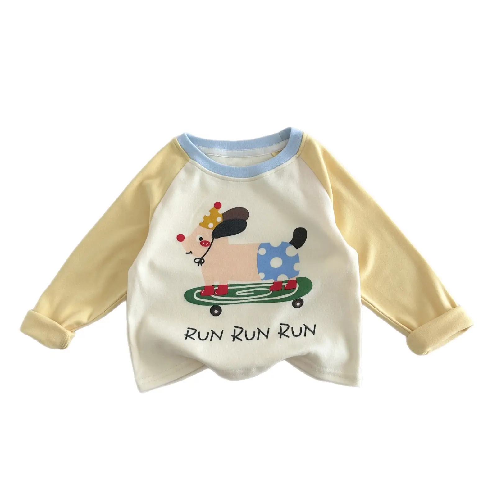 Kids Long Sleeve T-Shirt Pink Rabbit Print 2025 - Image 9