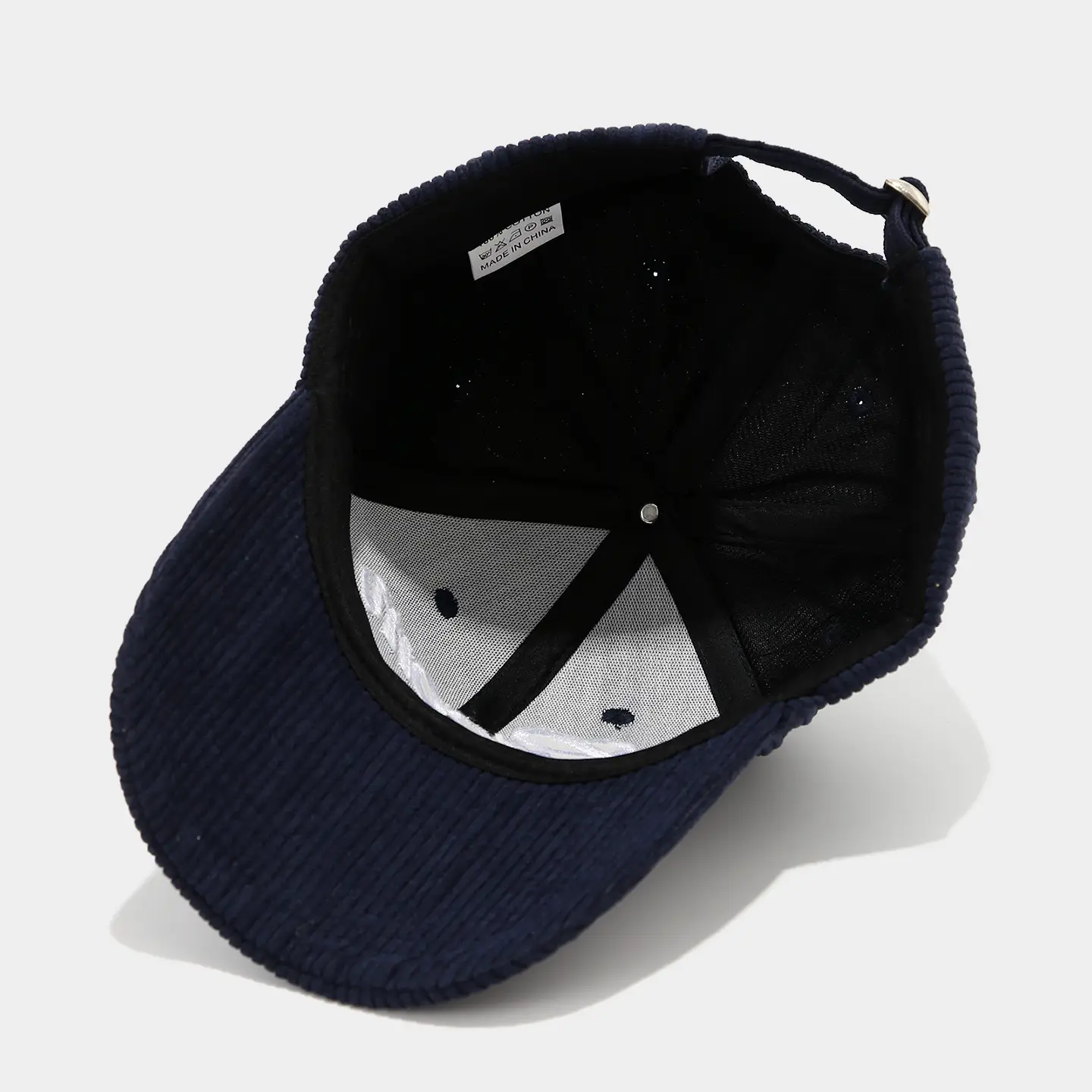 White Knit Groom Cap with "Bride" Embroidery — feature 20