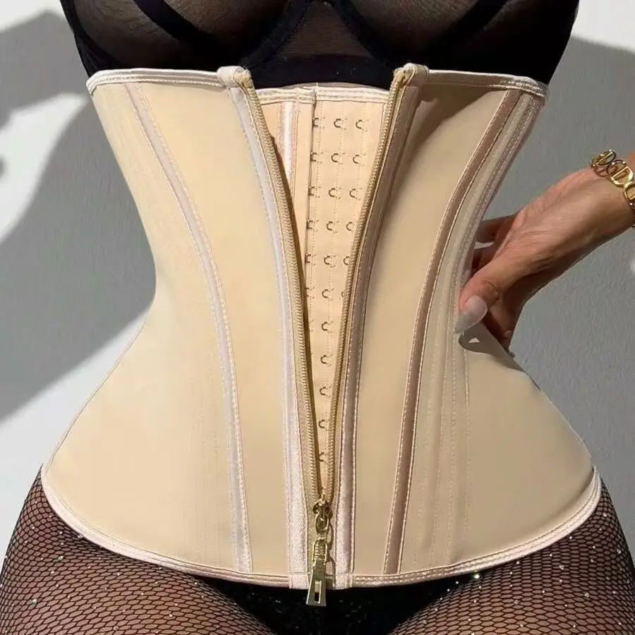 Black Waist Zipper Shapewear Belt for Slimming