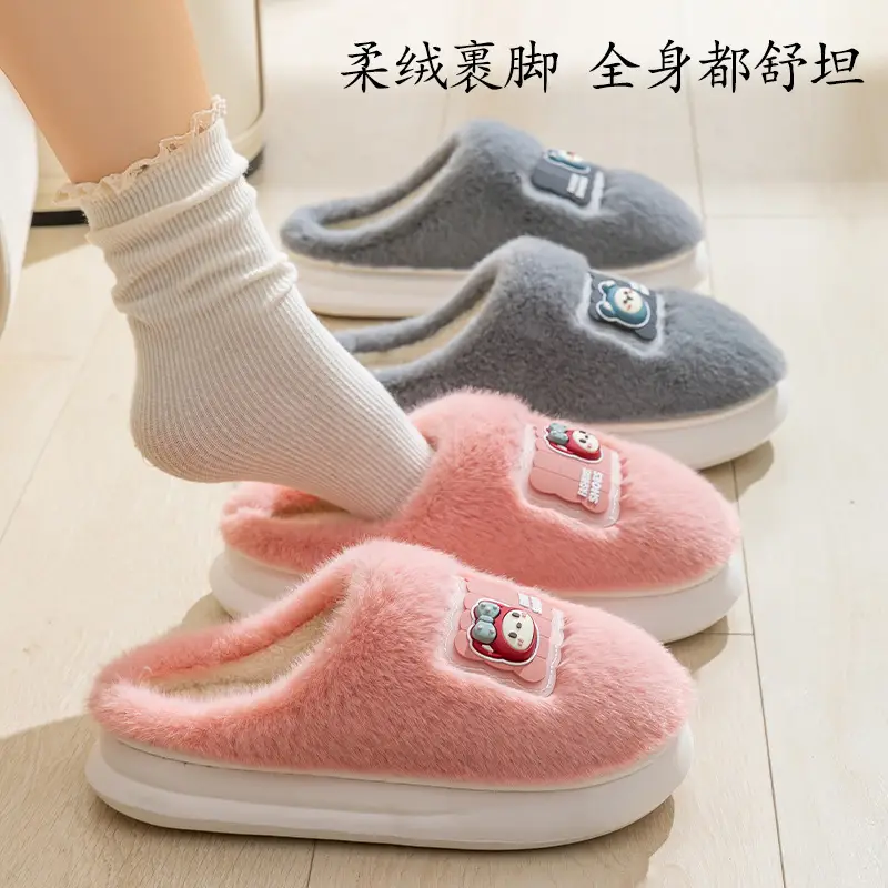 Pink Furry Slippers for Women 2025 Warm Anti-Slip - Image 11