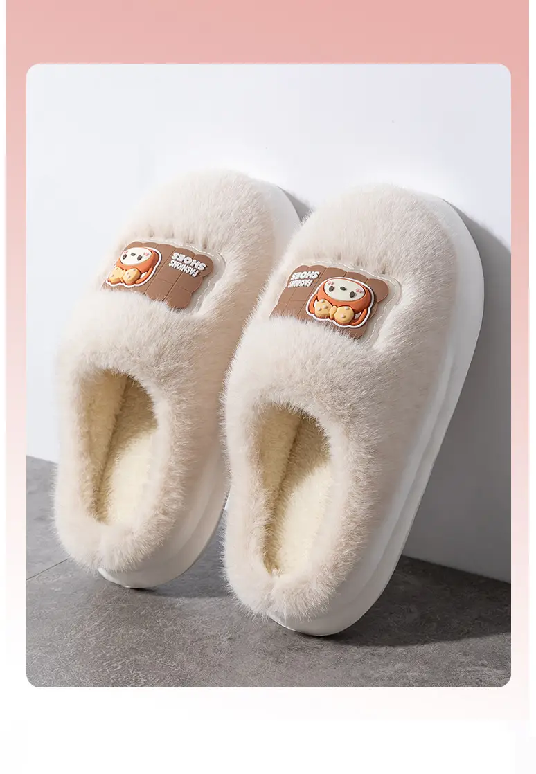 Pink Furry Slippers for Women 2025 Warm Anti-Slip — feature 3