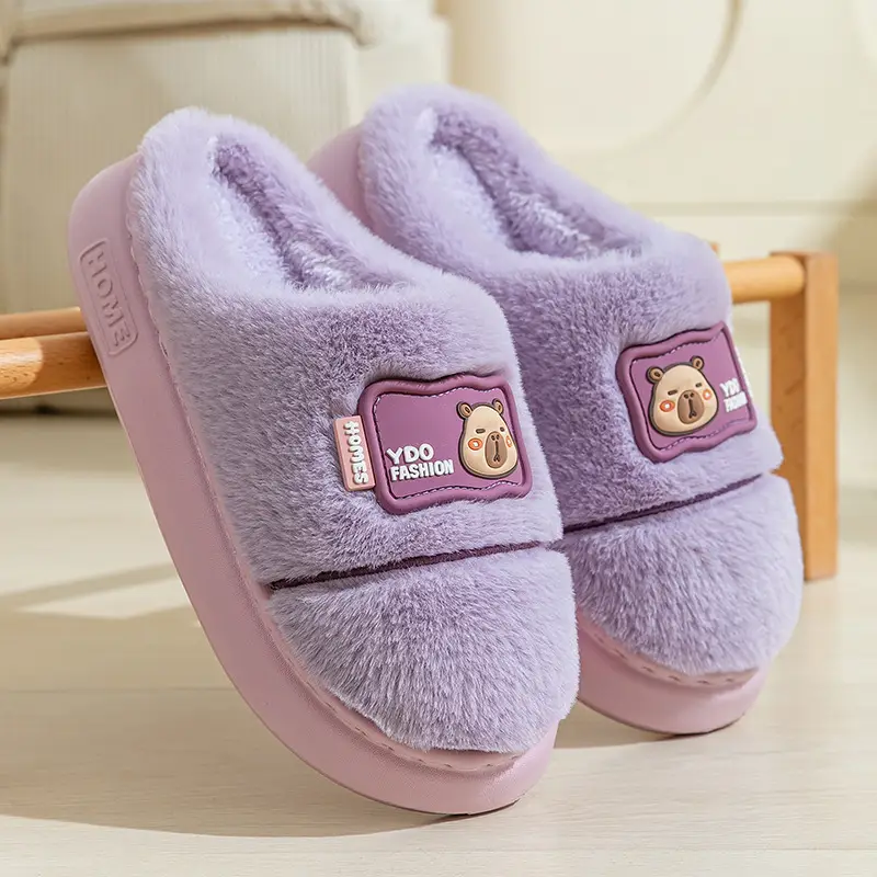 Pink Furry Slippers for Women 2025 Warm Anti-Slip - Image 7