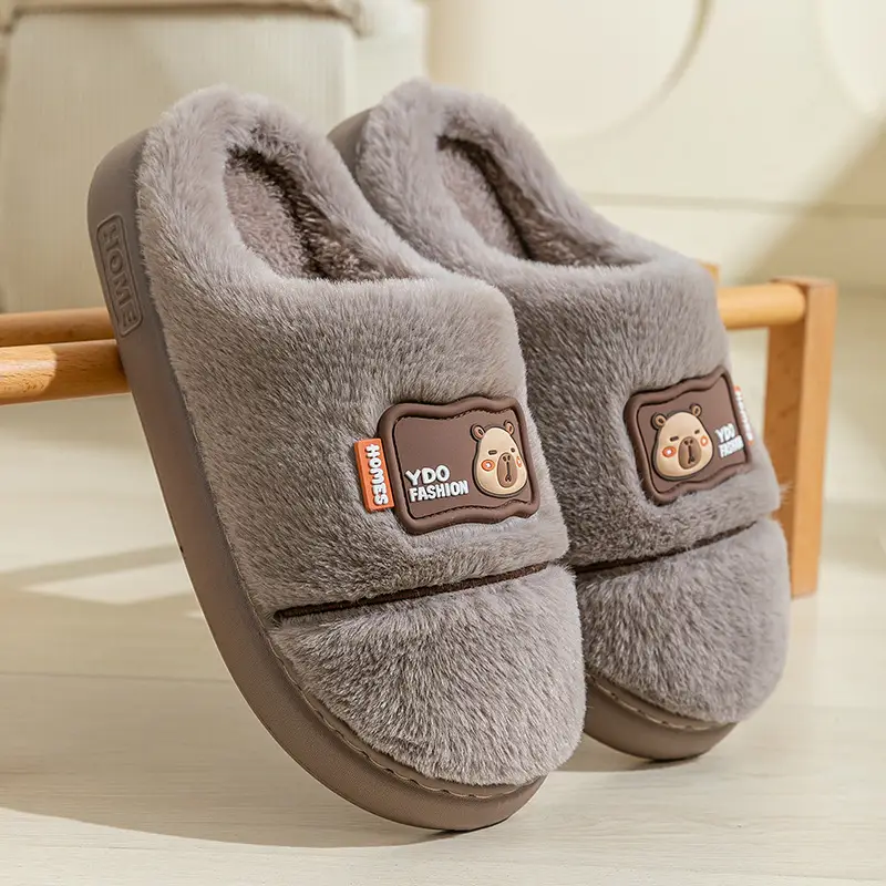 Pink Furry Slippers for Women 2025 Warm Anti-Slip - Image 9