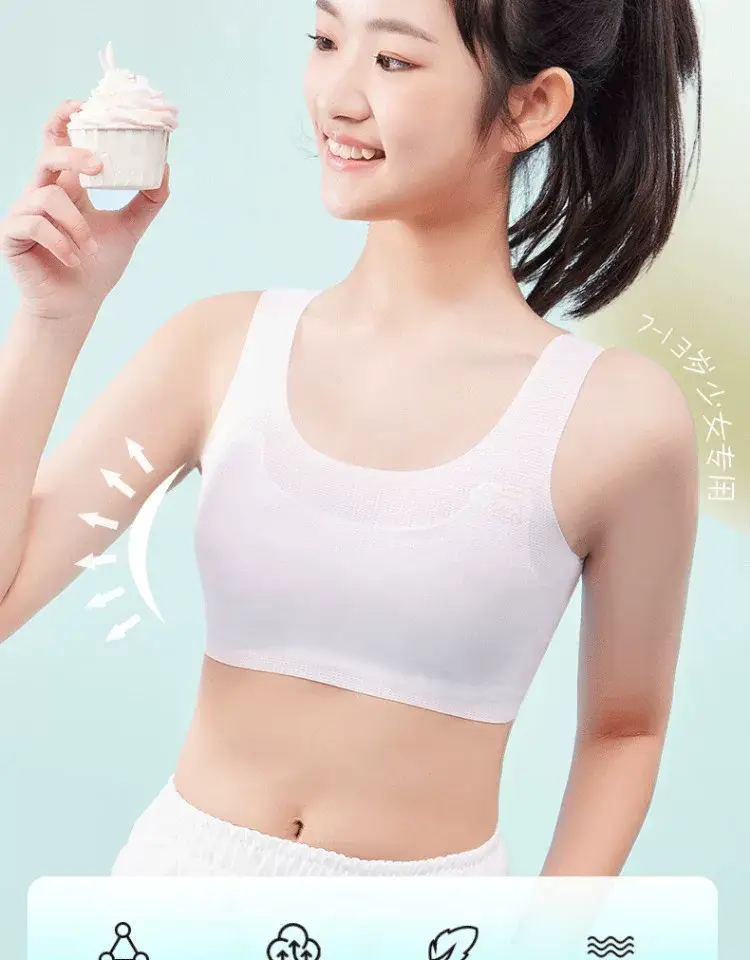 Girls' Intimates Development Period 12-Year-Old Girl's Bra Primary School Kidsren 10 to 14-Year-Old Girl's First Stage Vest — feature 15