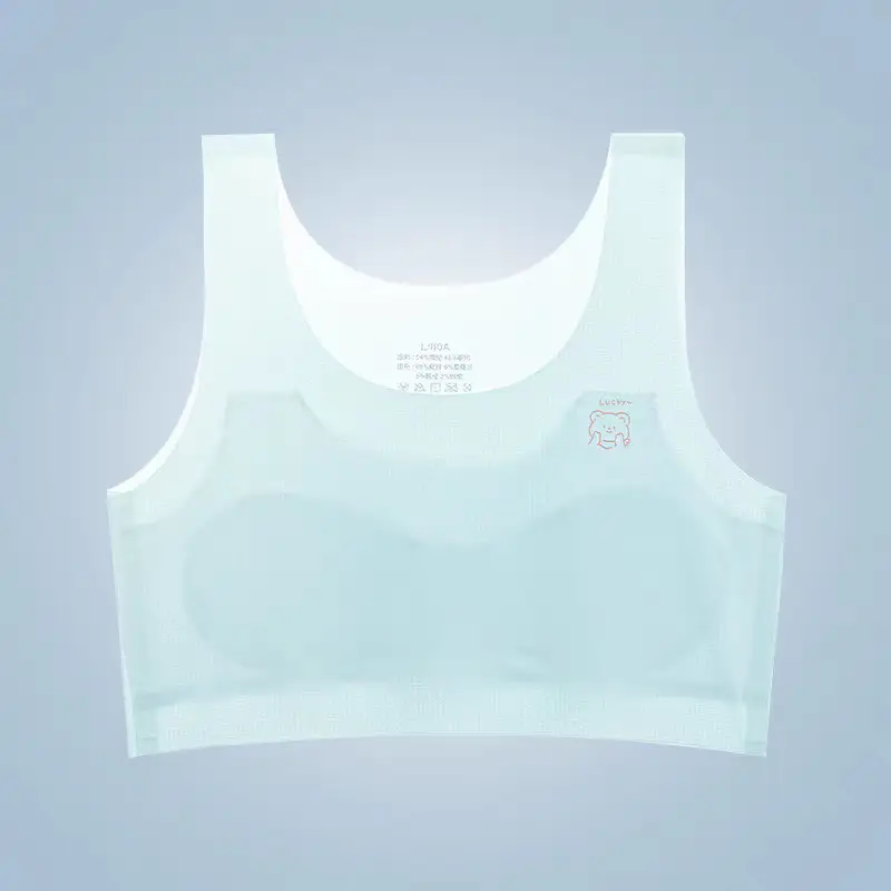 Girls' Intimates Development Period 12-Year-Old Girl's Bra Primary School Kidsren 10 to 14-Year-Old Girl's First Stage Vest