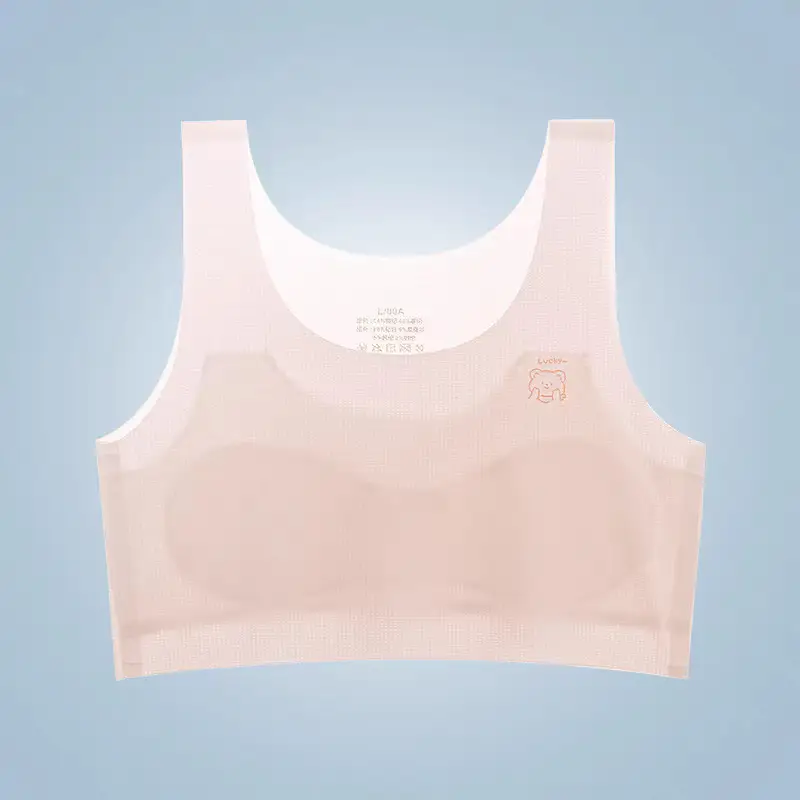 Girls' Intimates Development Period 12-Year-Old Girl's Bra Primary School Kidsren 10 to 14-Year-Old Girl's First Stage Vest