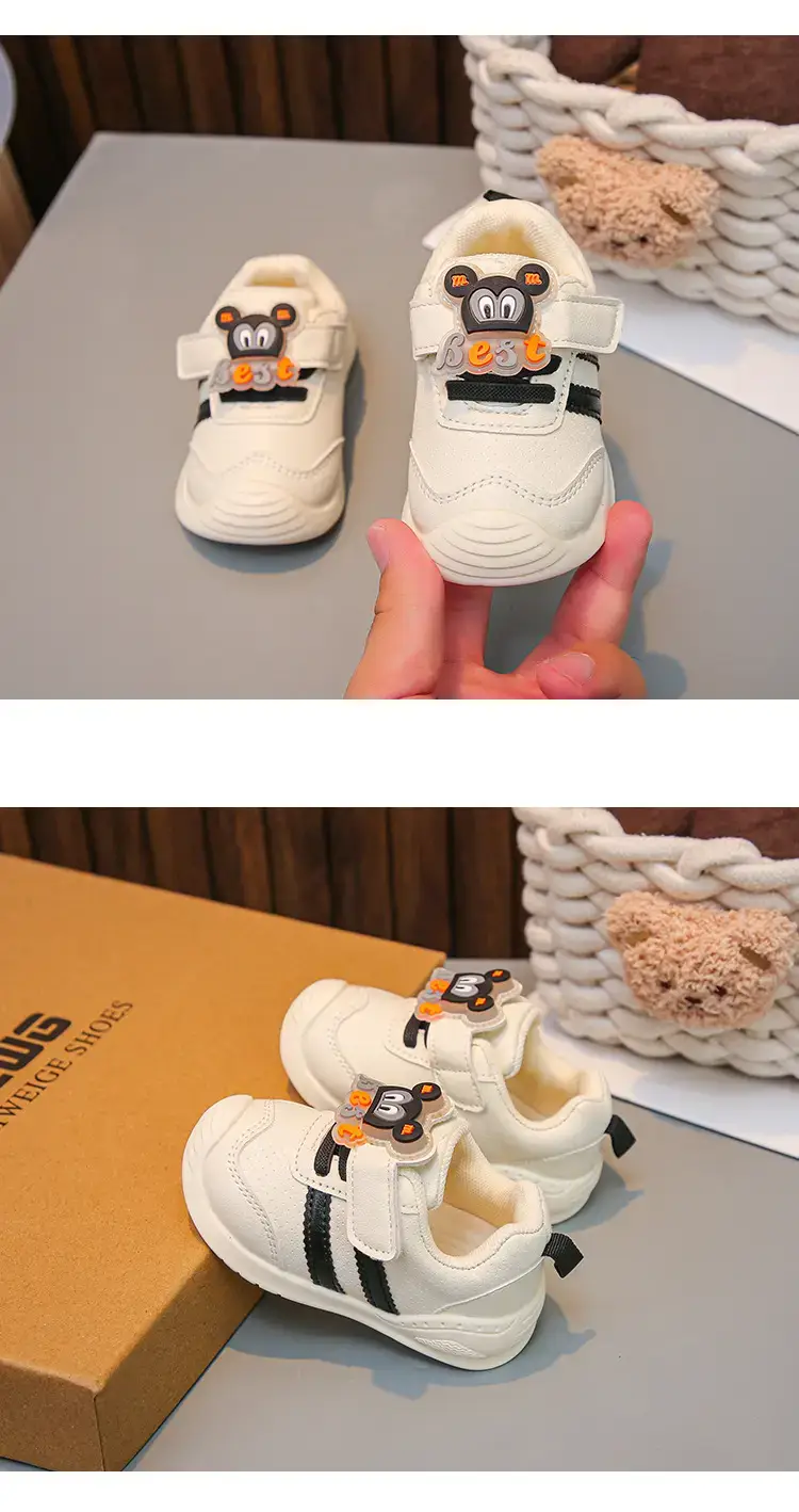 Baby Toddler Shoes White Pink Soft Sole Non-Slip 2025 — feature 13