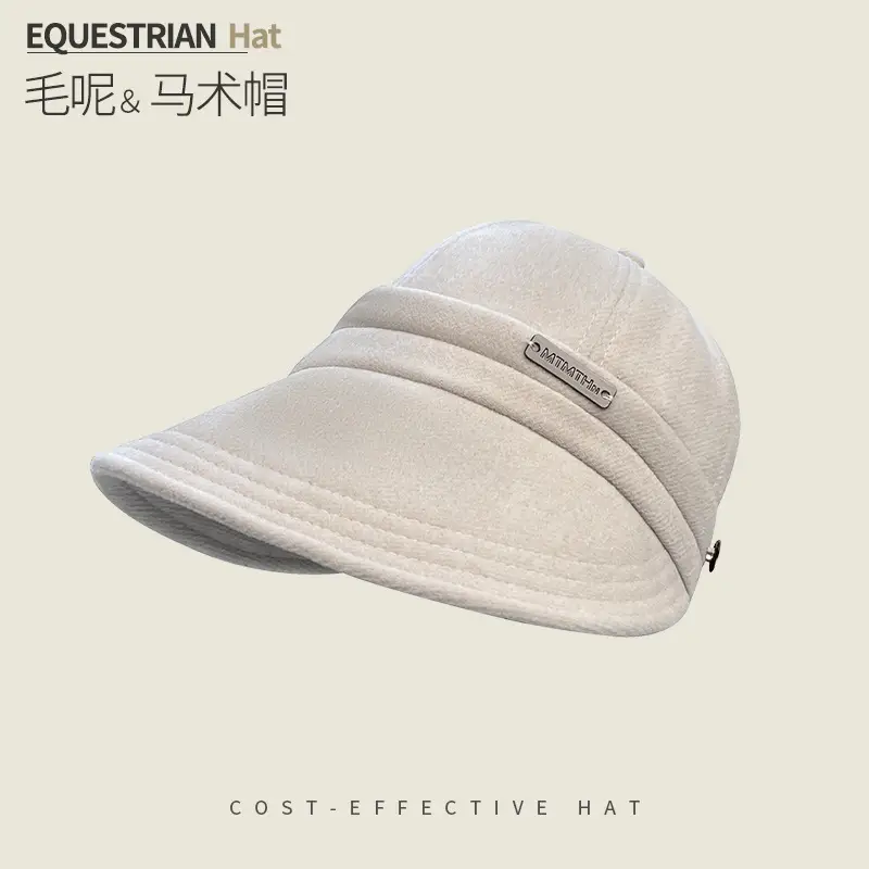 Korean Retro Fisherman Hat for Women Warm Winter Cap