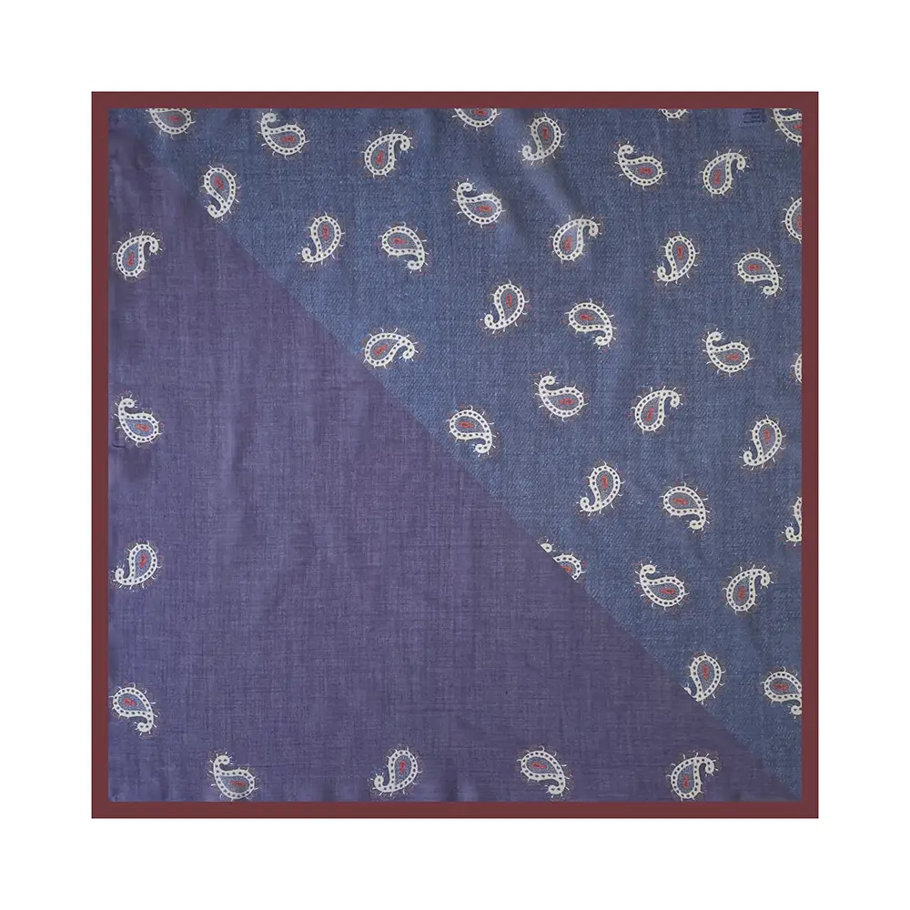 Silk Scarf with Retro Print for Women Autumn Winter — feature 22