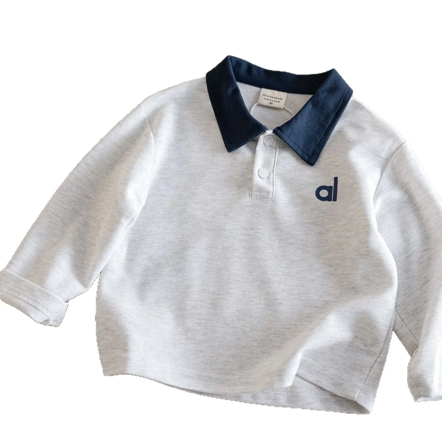 Children's Navy & White Polo T-Shirt Set - Image 6