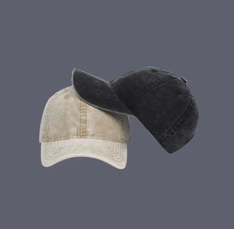 Vintage Washed Denim Baseball Caps for Men Women — feature 15
