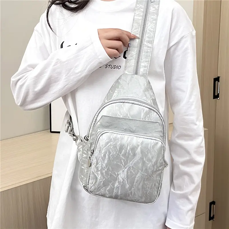 Women's Multi-Color Nylon Shoulder Backpack - Image 7
