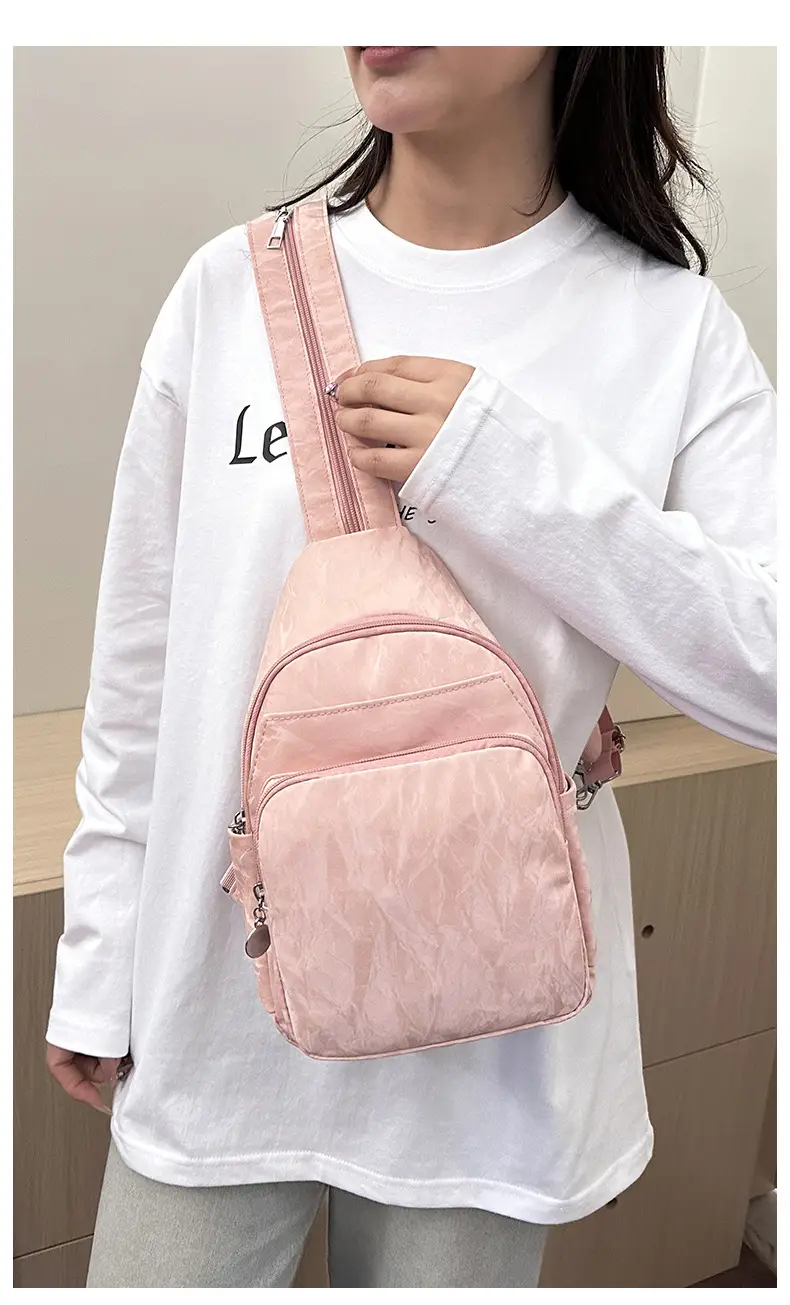 Women's Multi-Color Nylon Shoulder Backpack — feature 42