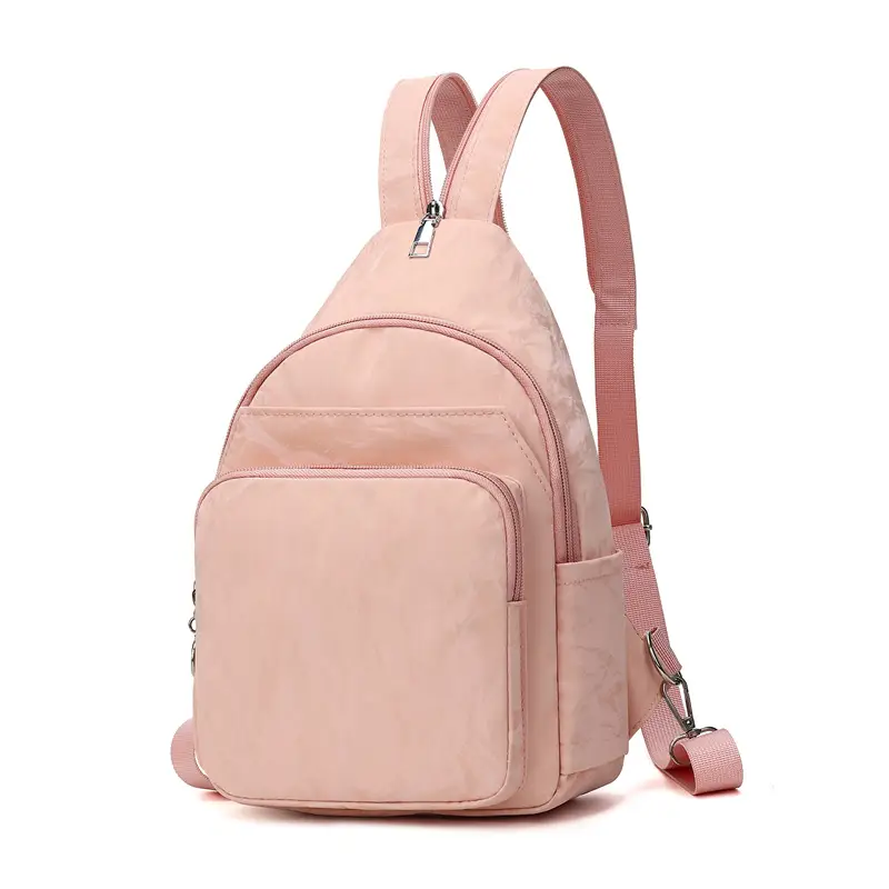 Women's Multi-Color Nylon Shoulder Backpack - Image 4