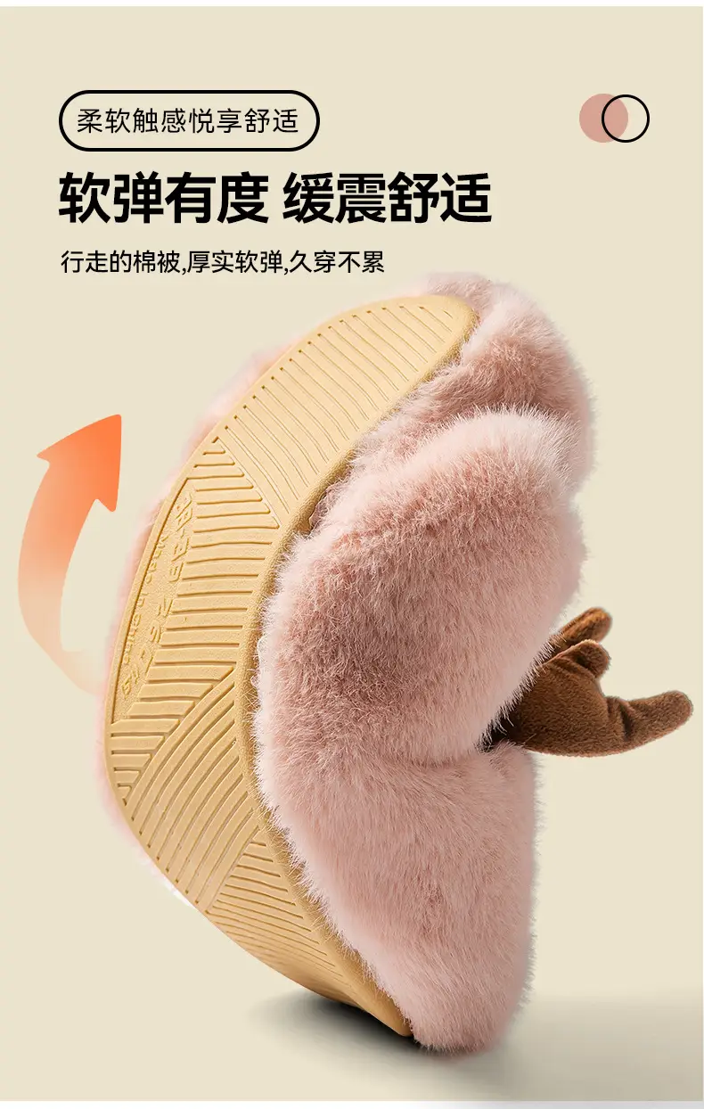 Women's Plush Cartoon Slippers Winter Warm — feature 9