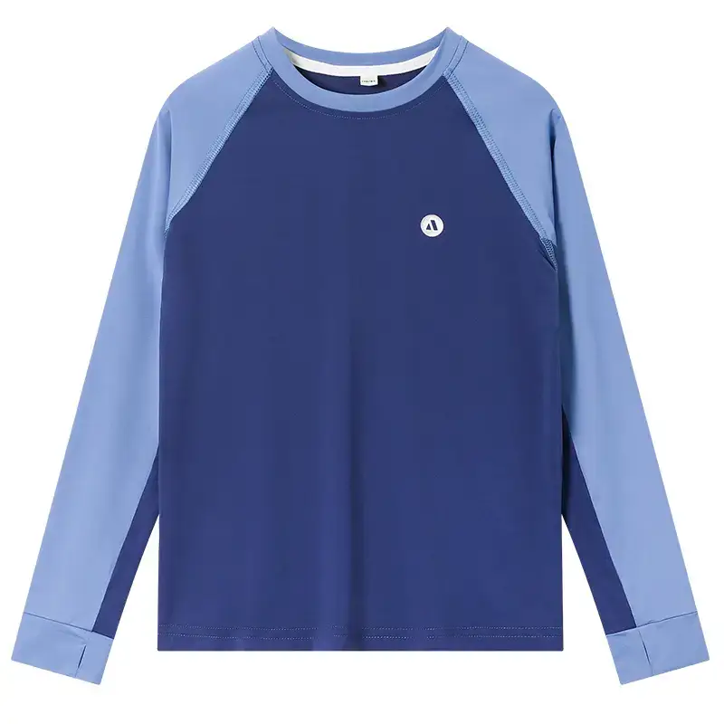 Boys' Blue Raglan Sleeve Badminton T-Shirt 2025 - Image 7