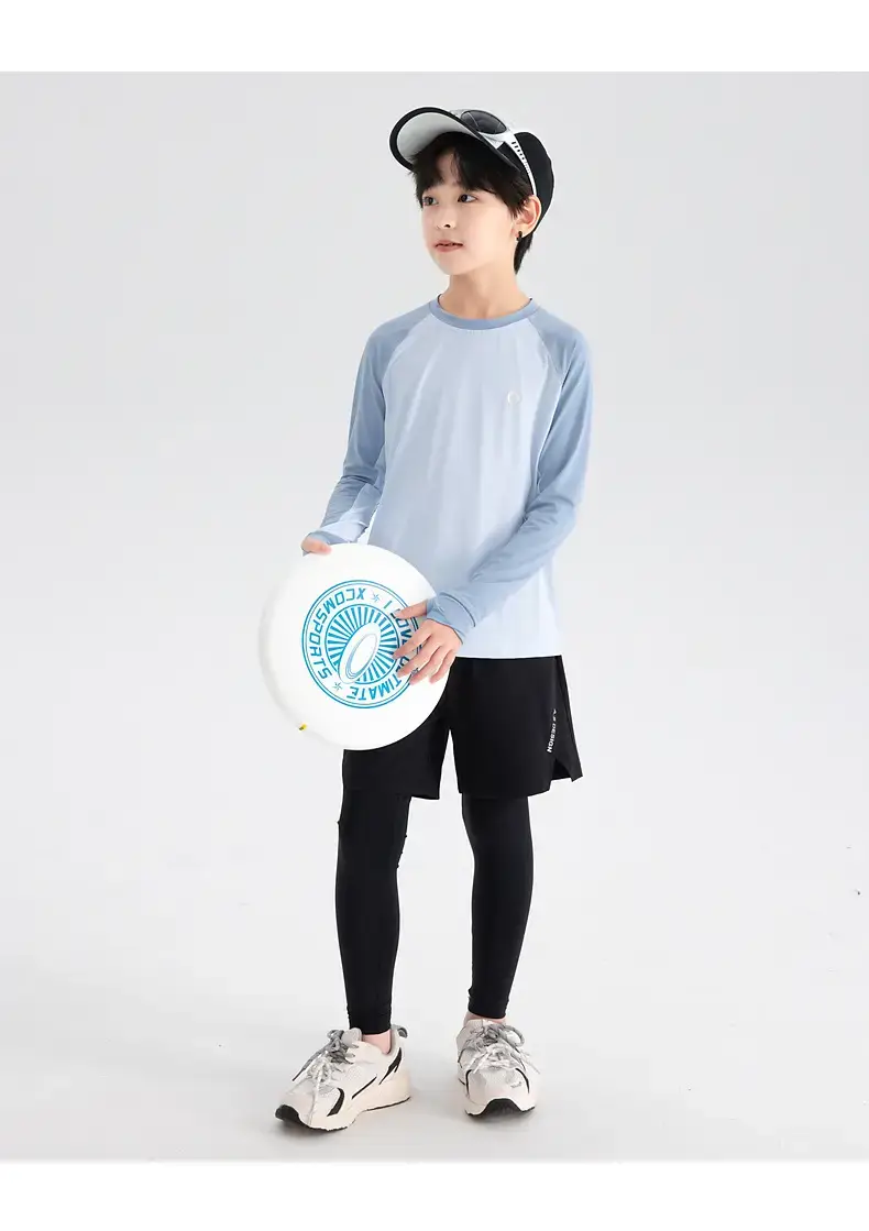 Boys' Blue Raglan Sleeve Badminton T-Shirt 2025 — feature 20