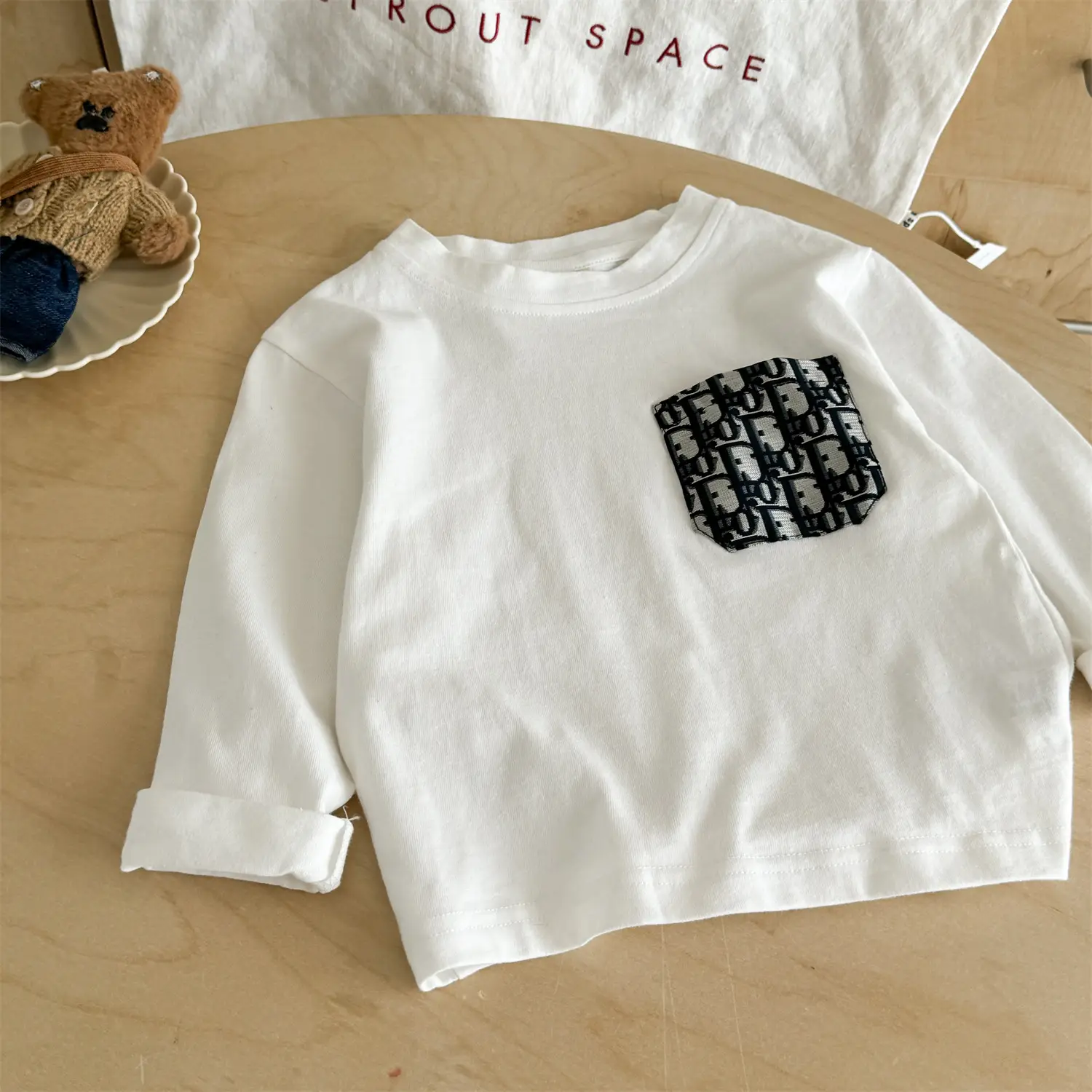 Blue Japanese Style Long Sleeve T-Shirt for Boys - Image 6