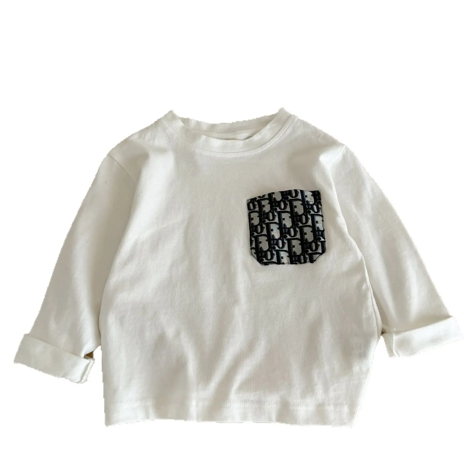 Blue Japanese Style Long Sleeve T-Shirt for Boys - Image 7