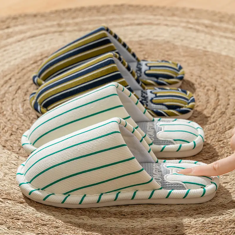 Cotton Slippers for Women, Spring, Autumn and Winter Home Use, Indoor Non-Slip Couple Home Warm Winter Plush Slippers for Men - Image 30